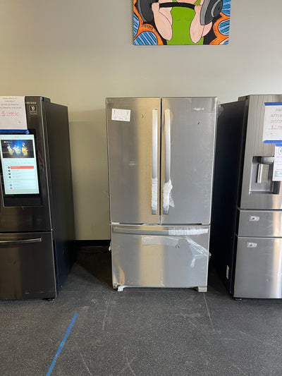 Whirlpool  25.2-cu ft French Door Refrigerator with Ice Maker (Fingerprint Resistant Stainless Steel) ENERGY STAR- new / scratch and dent /