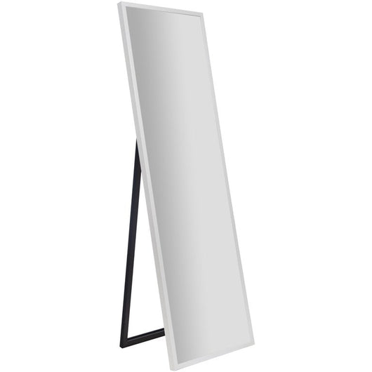 Gallery Solutions Framed White Floor Free Standing Mirror with Easel 16"x57" by Gallery Solutions**New in Box**