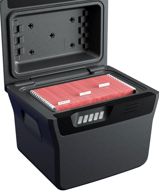 SentrySafe Fire and Water Safe, Fire Resistant File Safe with Digital Lock, 0.66 Cubic Feet,Charcoal Gray, Large!! NEW OUT OF BOX!!
