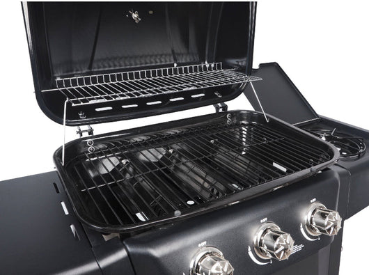 RevoAce 3-Burner LP Gas Grill with Side Burner, Blue Sapphire!! NEW IN BOX!!
