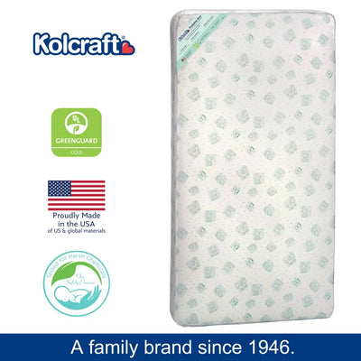 Kolcraft Pediatric 800 Extra Firm 5 Inch Crib & Toddler Mattress, 52x28, Aqua Sweet Dreams**New**