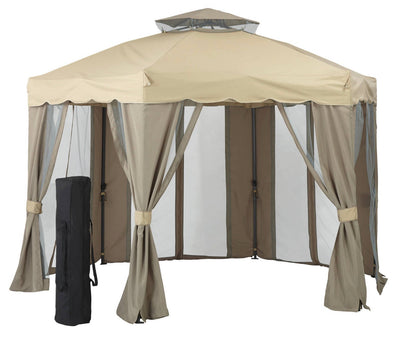 !!REDUCED!! Better Homes & Gardens 12’ x 12’ Gilded Grove Gazebo!! NEW IN BAG, BAG ZIPPER DOES NOT CLOSE BUT GAZEBO IS PERFECTLY FINE!!