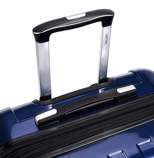 DELSEY Paris Helium Aero Hardside Expandable Luggage with Spinner Wheels, Blue Cobalt, Checked-Medium 25 Inch- NEW OUT OF BOX!!!!