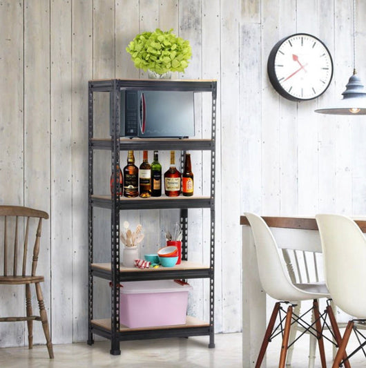 Yaheetech Adjustable 5-Shelf Shelving Unit Storage Rack, 59"Height x 28"Width x 12" Depth- NEW IN BOX!!!