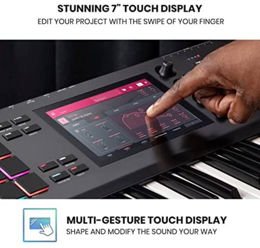 AKAI Professional MPC Key 61, Standalone Music Production Synthesizer Keyboard with Touch Screen, 16 Drum Pads, 20+ Sound Engines, Semi Weighted Keys!! NEW IN BOX!!