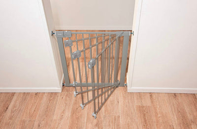 Safety 1st Easy Install Auto-Close Baby Gate with Pressure Mount Fastening, Grey- NEW IN BOX!!!!