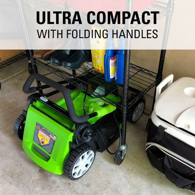Greenworks 48V (2x24V) 17-inch Lawn Mower/Axial Blower Kit, (2) 4Ah USB Batteries and Dual Port Charger, 1310602AZ**New in box**