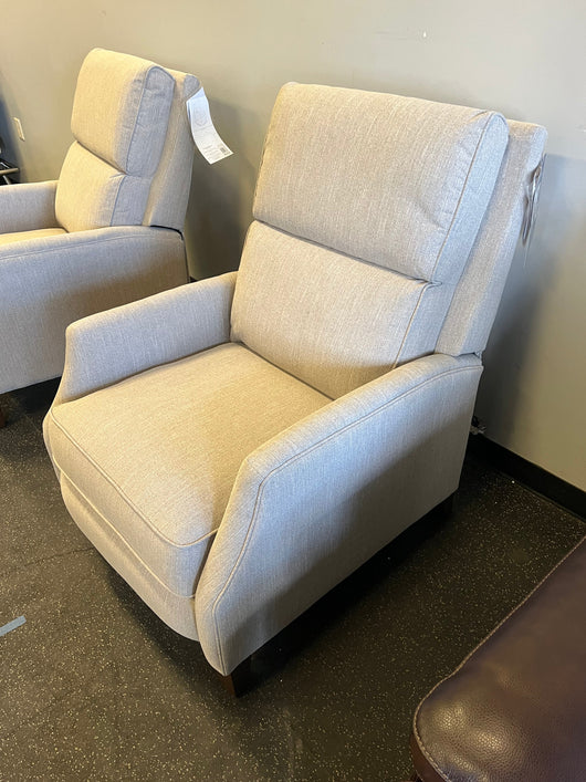 REDUCED! Tiegan Fabric Pushback Recliner, Beige!! NEW AND ASSEMBLED!!