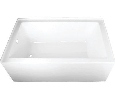 Aqua Eden VTAP603622L 60-Inch Acrylic Alcove Tub with Left Hand Drain, White!  -Brand new in the box