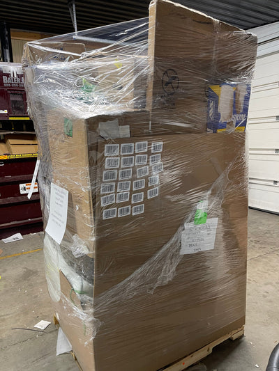 Jumbo huge liquidation pallet- over 7 ft tall ! Pallet number 8767