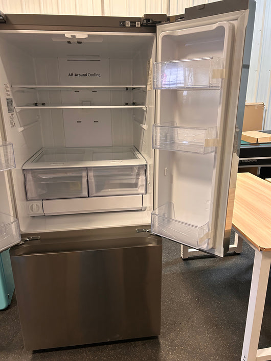 Samsung 22-cu ft French Door Refrigerator with Ice Maker (Fingerprint Resistant Stainless Steel) ENERGY STAR!  -Brand new out of the box