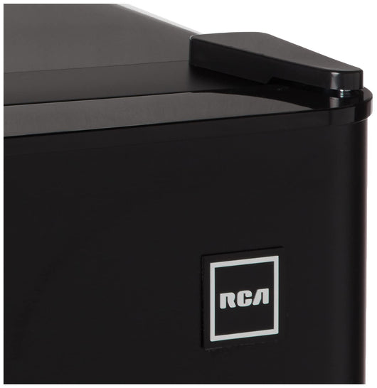 RCA - 2-Door - Compact Refrigerator/Freezer - Reversible Doors - Adjustable Thermostat - 3.2 Cu. Ft. - Black**New,minor dents from shipping**