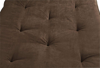 DHP 8 Inch Independently Encased Coil Futon Mattress, Brown Microfiber**New in box**