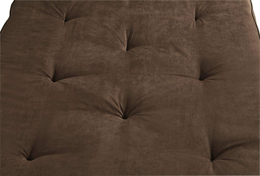 DHP 8 Inch Independently Encased Coil Futon Mattress, Brown Microfiber**New in box**