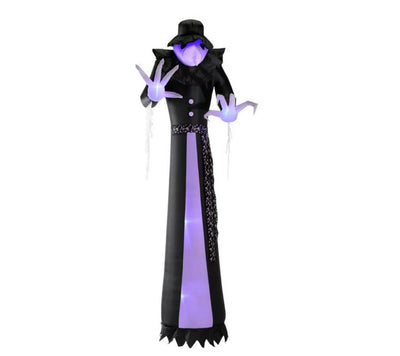 12 ft. Short Circuit Victorian Reaper Halloween Inflatable with Lightshow Projection- NEW!!!