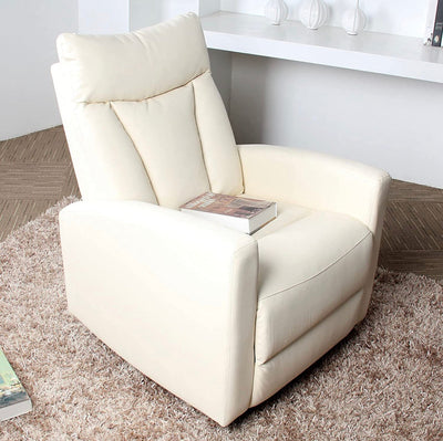 JC Home Recliner, Creamy White- NEW AND ASSEMBLED!!!