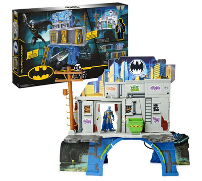 Batman 3-in-1 Batcave Playset with Exclusive 4-inch Batman Action Figure and Battle Armor- NEW IN BOX!!!