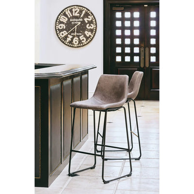 Wes Bar Stool (QSD6099) 29in Grey Bar Stool, set of 4**New in box**