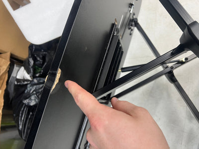 SMUG Converter Adjustable Height Riser, Sit Stand Desk Dual Monitor and Laptop Workstation, 31in, Black- NEW IN BOX! (Minor damage from shipping)