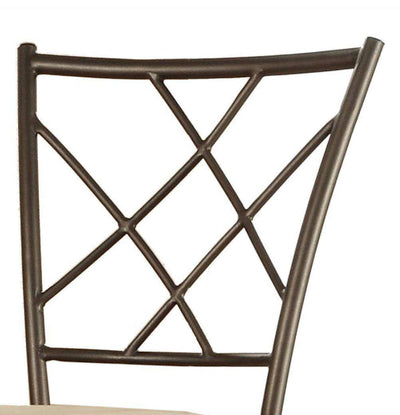 Adjustable Height Brown Swivel Cushioned Bar Stool (Set of 3)- NEW IN BOX!!!!