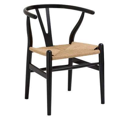 Weave Arm Chair set of 2, black (new out of the box)