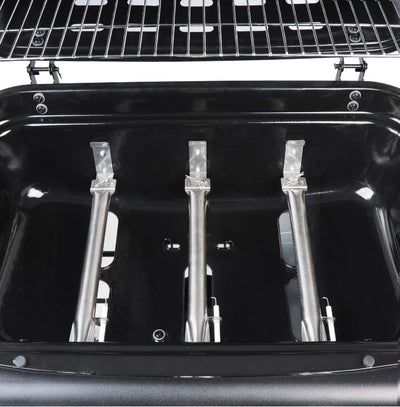RevoAce 3-Burner LP Gas Grill with Side Burner, Blue Sapphire!! NEW IN BOX!!