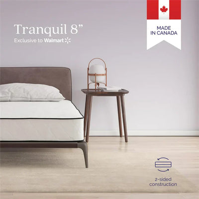 Signature Sleep Tranquil 8'' 2-Sided Pocket Spring Mattress, Twin**New in box**