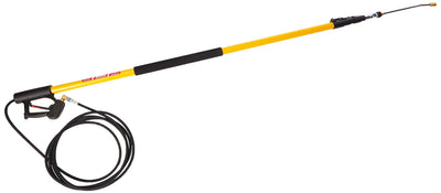 B E PRESSURE 85.206.424L Telescoping Wand, 4-Stage, 24' Length, 4000 psi, 200 Degree F, 8.0 GPM, Black/Yellow**New in box**