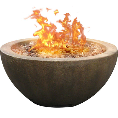 Bond Manufacturing 67505 Mondavi Gas Fire Pit, 28-Inch, Lt Brown- NEW!!! (Damaged from shipping)