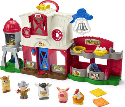 Fisher-Price Little People Farm Toy, Toddler Playset with Lights Sounds and Smart Stages Learning Content, Frustration-Free Packaging**New in box**