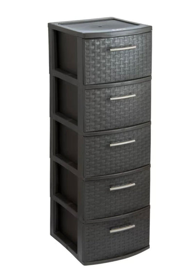MQ INFINITY 5-Drawer Storage Cabinet in Espresso- NEW IN BOX!