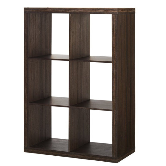 Better Homes & Gardens 6-Cube Storage Organizer, Tobacco Oak**New in Box**