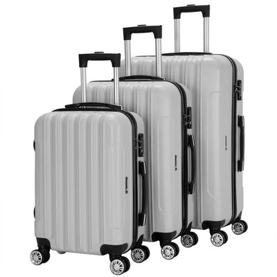 Zimtown 3-Piece Nested Spinner Suitcase Lightweight Luggage 29.53 in, Gray**New**