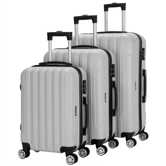 Zimtown 3-Piece Nested Spinner Suitcase Lightweight Luggage 29.53 in, Gray**New**