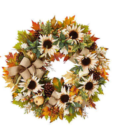 30" Fall Harvest Artificial Wreath**New in box**