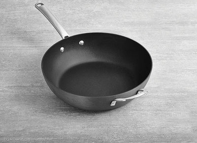 Calphalon 1943289 Classic Nonstick Jumbo Fryer Omelet Pan with Cover, 12", Grey- NEW IN BOX!!!