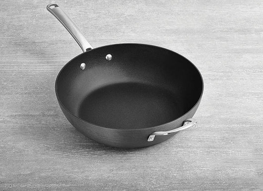 Calphalon 1943289 Classic Nonstick Jumbo Fryer Omelet Pan with Cover, 12", Grey- NEW IN BOX!!!