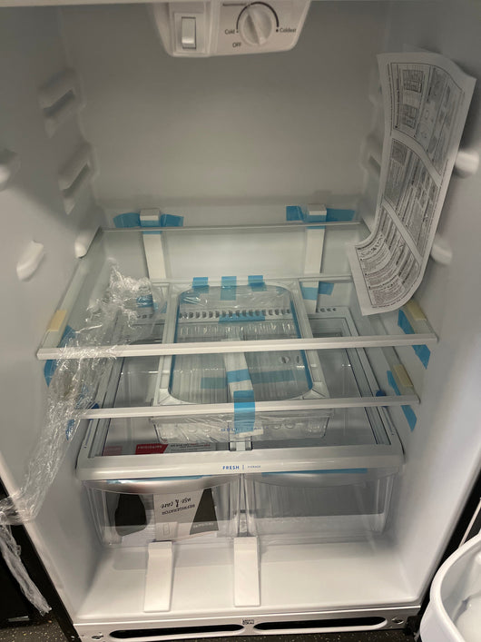 Frigidaire  20.5-cu ft Top-Freezer Refrigerator (Stainless Steel)!  -Brand new, scratch & dent photos shown -Automatically 20% OFF AT CHECKOUT!!! (PRICE AFTER 20% = $583)