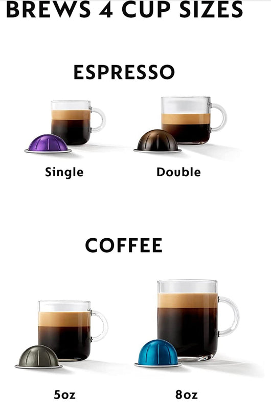 Nespresso BNV420TTN VertuoPlus Deluxe Espresso Machine by Breville, Titan- Very Lightly Used, Very Clean! (Missing 2 pods)
