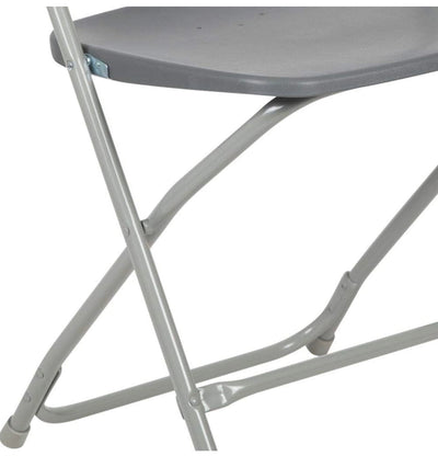 Flash Furniture Hercules Hercules™ Series Plastic Folding Chair - Grey - 9 Pack 250LB Weight Capacity Comfortable Event Chair-Lightweight Folding Chair!  -Brand new in the box (9 Pack)