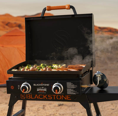Blackstone 22" Table Top Griddle with Hood, Legs and Bulk Adapter Hose!! NEW IN BOX!!