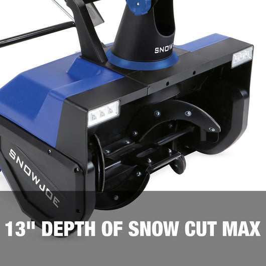 Snow Joe SJ627E Electric Walk-Behind Snow Blower w/ Dual LED Lights, 22-inch, 15-Amp**New and assembled**