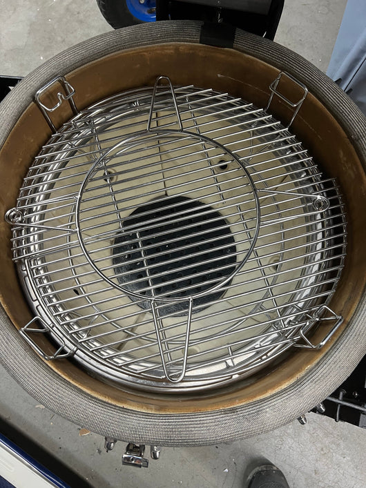 Kamado Joe Classic II 18” Charcoal Grill, Red!!! (Grill is used once but all accessories and inserts are brand new never used, please see photos!)