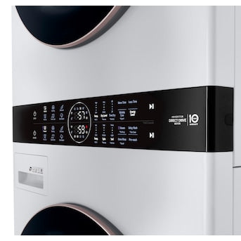 LG WashTower Electric Stacked Laundry Center with 4.5-cu ft Washer and 7.4-cu ft Dryer ENERGY STAR- HANDYMAN’S SPECIAL! BRAND NEW-     WASHER WORKS GREAT - BUT DRYER DIGITAL PANEL WILL NOT COME ON OR WORK - NEEDS REPAIR -