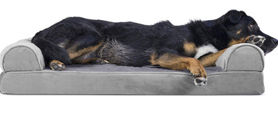 Furhaven Sofa-Style Pet Beds for Small/Medium/Large Dogs & Cats - Orthopedic, Cooling Gel, Memory Foam**New in box**