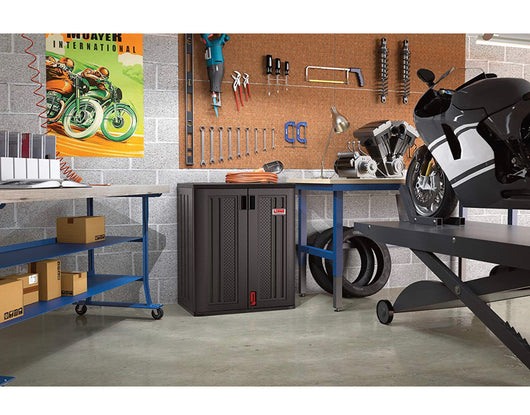 Suncast 36-Inch Storage Cabinet Locker for Garage and Shed, Black**New in box**
