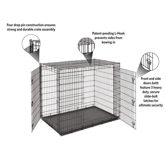 MidWest Homes For Pets XX-Large Double Door Wire Dog Crate, 54"**New in Box**