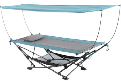 Mac Sports H806S-201 Collapsible Portable Removable Canopy Hammock, Teal**New**
