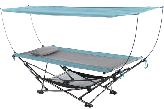 Mac Sports H806S-201 Collapsible Portable Removable Canopy Hammock, Teal**New**