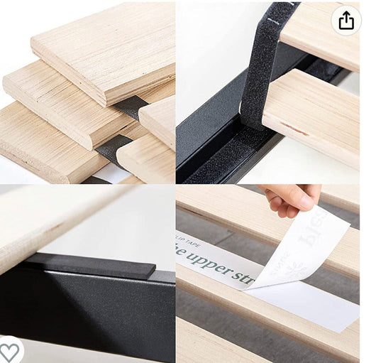 ZINUS Mia Metal Platform Bed Frame / Wood Slat Support / No Box Spring Needed / Easy Assembly, White, Queen- new in box